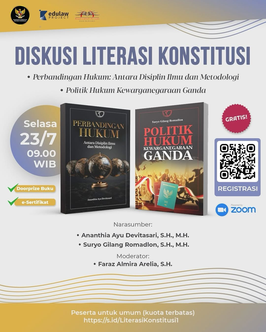 Diskusi Literasi Konstitusi: Perbandingan Hukum dan Politik Hukum Kewarganegaraan Ganda